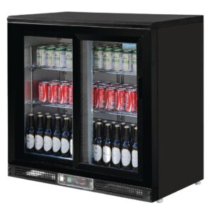 Polar G-Series Bar Display Cooler Sliding Doors 182 Bottles