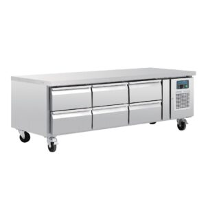 Polar U-Series Six Drawer Chef Base Counter Fridge