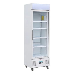 Polar G-Series Upright Display Fridge 368Ltr White